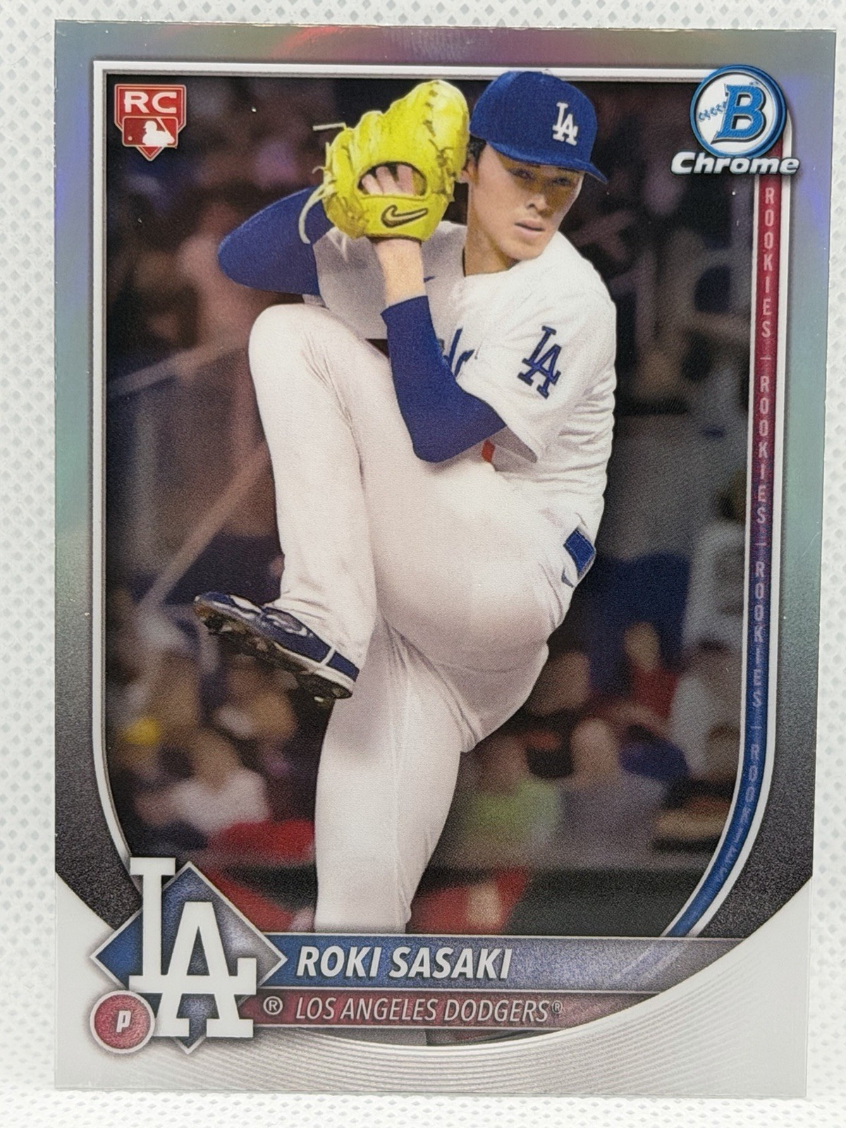 2025 Bowman Chrome Red Rookie Logo Roki Sasaki RC #12 LA Dodgers