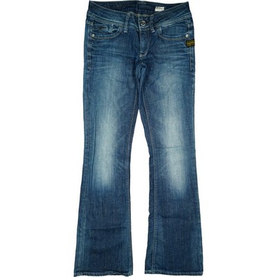 G-STAR W28 L32 Jeans Hose blau Damen Lynn Bootleg Stretch Schlag low Rise 36 S