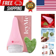 IcyMe Ice Roller for Face and Gua Sha Facial Tool Set, Ice Face Roller Reduce...