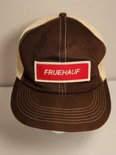 Vintage K-Products Fruehauf Snapback Trucker Hat Mesh Patch Cap USA Made