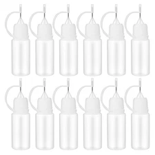 25 Pcs Easy Squeeze Tube Dispenser Applicator Clear Plastic Bottle