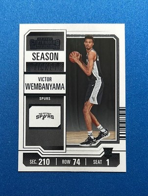 Carte Victor Wembanyama RC - 2023-24 Panini Contenders #11 Season Ticket - NBA