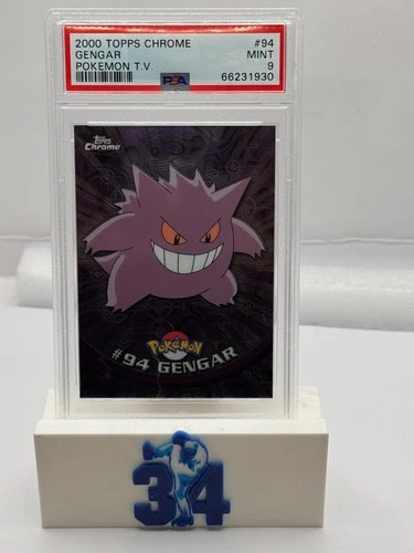 2000 Topps Chrome Pokemon Series 2 Gengar #94 PSA 9 Mint
