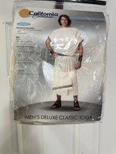 Toga Adult Men halloween Costume ONE SIZE Brand New California Deluxe Costume