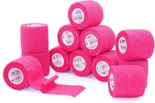 Self Adherent Cohesive Bandages Wrap - 12Packs, 2" x 5 Yards, Non-Woven Self
