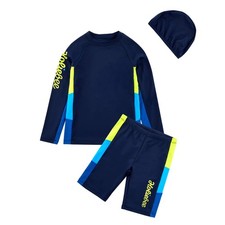 Boys Rash Guard Swimsuits Set for Boys 2 Piece Swim Shirts Quick Dry Bathing ...