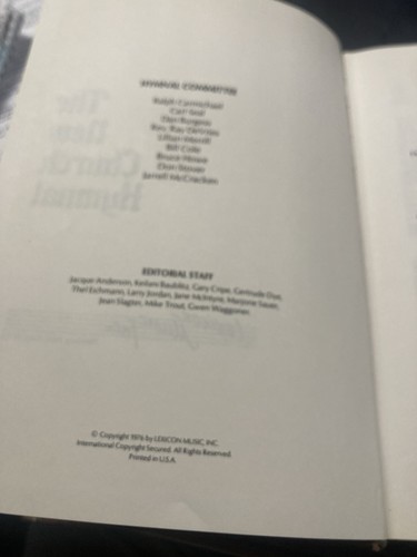 THE NEW CHURCH HYMNAL 1976 lexique musique livre vintage couverture rigide couverture marron - Photo 3/6