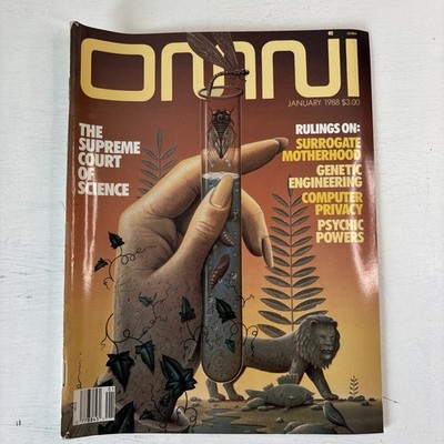 Omni Magazine January 1988 Surrogate Motherhood Genetic Engineering Psychic