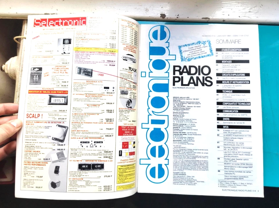 Revue Radio Plans Electronique N°518 Janvier 1991 - Photo 2/4