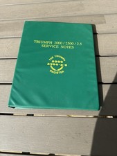 Triumph 2000 2500 2.5 Service Notes Manual The Triumph Register