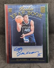2023 ELITE ROOKIE YEAR BOOK AUTO GG JACKSON II #RYB-GGJ. GRIZZLIES