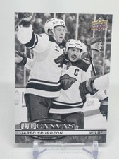 2025-26 Upper Deck Series 2 Jared Spurgeon Black & White Canvas #C-187