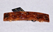 ELEGANT France Luxe CLASSIC RECTANGLE BARRETTE in Dawn Handmade French Clip