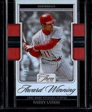 2025 Panini Three and Two #16 Barry Larkin Award Winning #/99