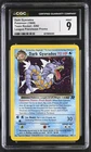 Pokémon GRADED 1999 Dark Gyarados 8/82 Team Rocket UNLR 9 CGC ENGLISH