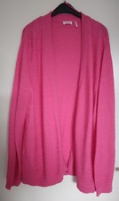 Cardigan pink Gr. 48 Langarm - Strickjacke - offen - mit Leinen - Gerry Weber