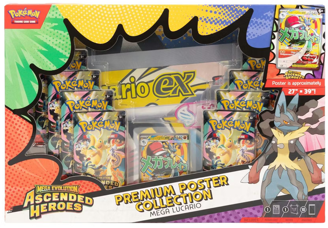 Pokémon Ascended Heroes Mega Lucario Premium Poster Collection Box