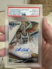 2022 BOWMAN UNIV BEST CAITLIN CLARK 25/25 BST/'22 AUTO SPCKL RF PSA AUTHENTIC