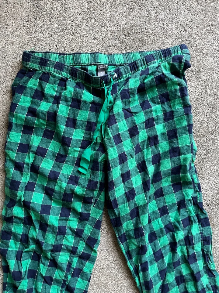 Pantalones de salón aerie verde y negro a cuadros talla grande largos Foto 2 de 4