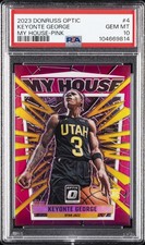 2023 PANINI DONRUSS OPTIC MY HOUSE PINK #4 KEYONTE GEORGE 11/25 PSA 10