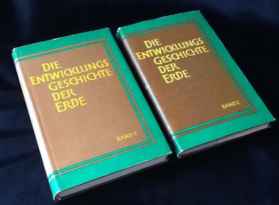 Histor. Geologie Entwicklungsgeschichte der Erde 1 & 2 mit ABC der Geologie 1975