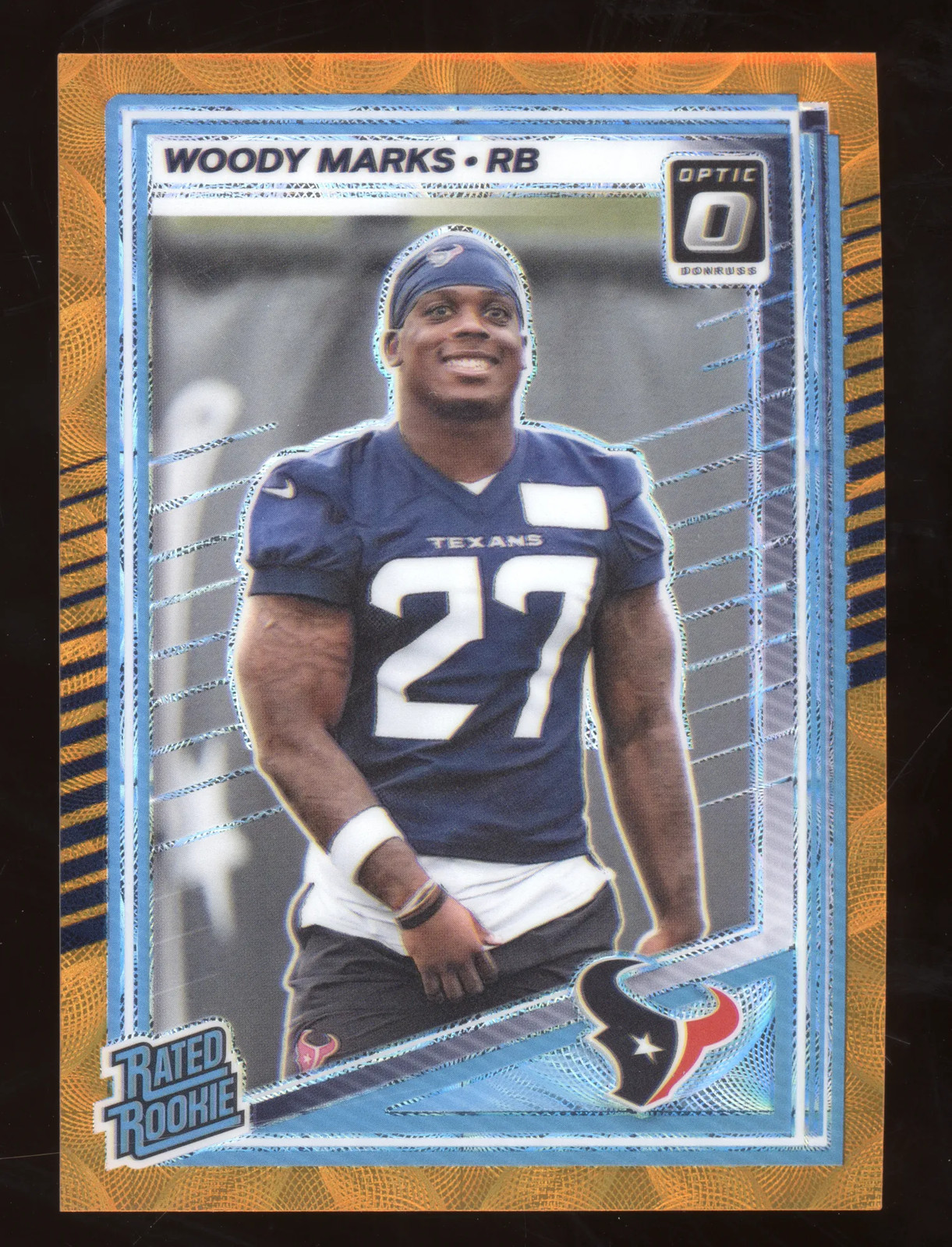 2025 Donruss Optic Rated Rookie Woody Marks #288 Orange Scope Prizm 70/79