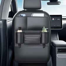 Backseat Car Organizer Leather Back of Seat Car Organizers for Kids Drivers W...