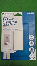 Utilitech 7-Day In-Wall Digital Timer 5474548 Programmable Light Switch NEW (E3)