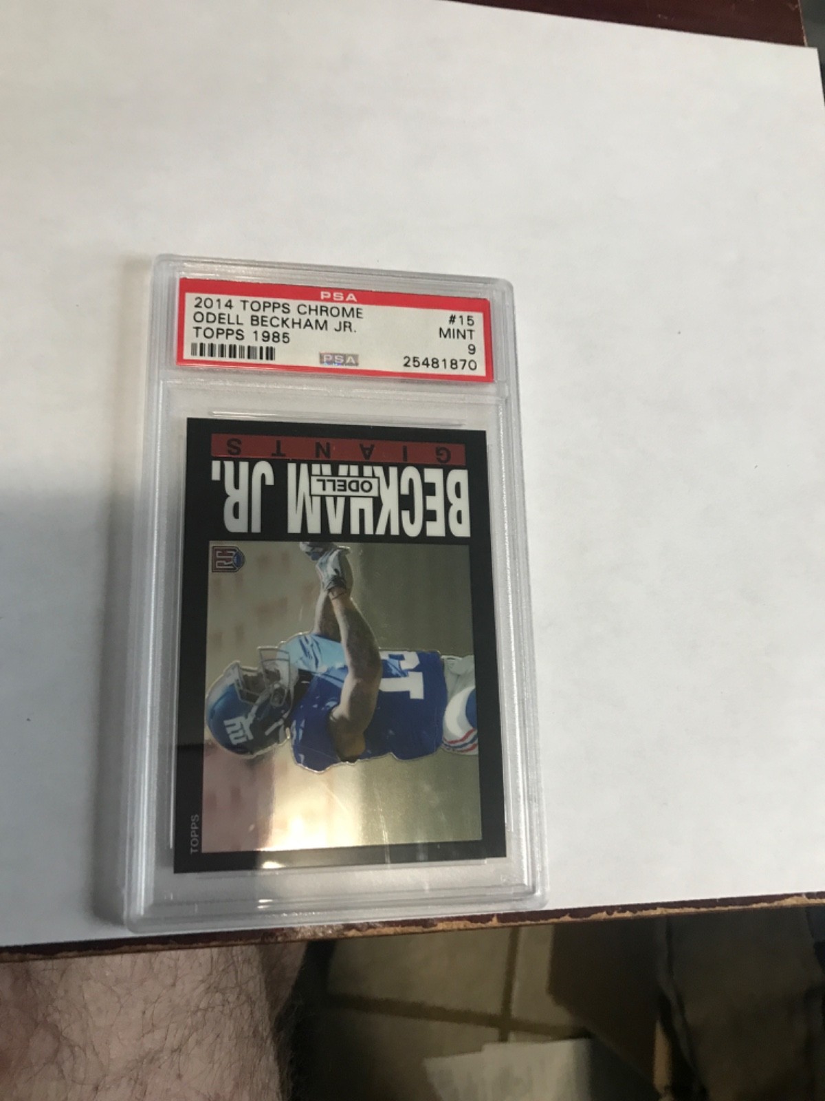 2014 Topps Chrome 1985 Design Odell Beckham Jr. RC PSA 9 New York Giants