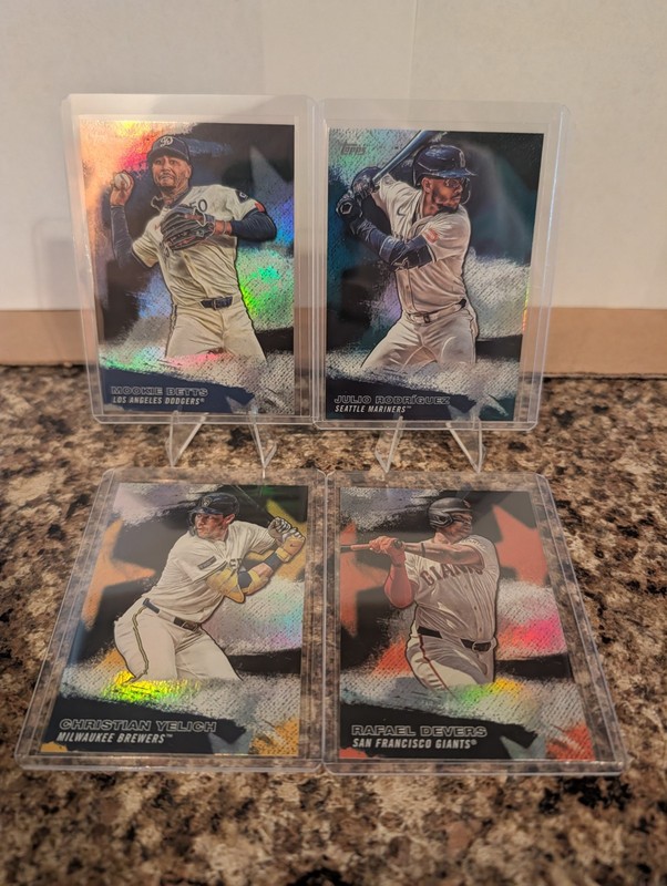 4 Card Stars Of Mlb Baseball Card Lot
