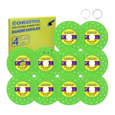 ONEGOTOOL 4-1/2 inch Tile Cutter Diamond Saw Blade for Angle 4-1/2'', Green