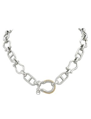 CHARRIOL ST TROPEZ MARINER Chain-Link Necklace Unisex Stainless SOLDOUT NIB