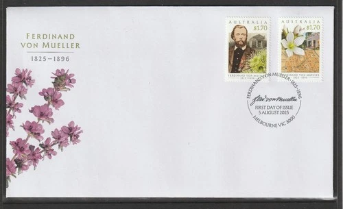 Australia 2025: First Day Cover Ferdinand von Mueller 1825-1896 - Mint Condition