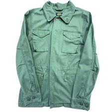 Alpha Industries M65 Field Jacket Olive Green Military Overshirt Size Small