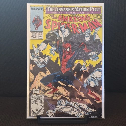 Spider-Man #322 (Marvel Comics 1989) Assassin Nation Plot Pt 3 of 6
