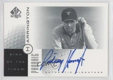 2001 SP Authentic Sign of the Times Padraig Harrington #PH Rookie Auto RC 0c37