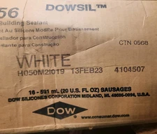 9 tubes Dowsil 756 Sausages white (Expired) sealant 20 oz tubes