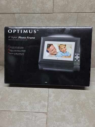 Optimus 9” 16-665 16MB Digital Photo Frame w/ Remote Control & Power Cord - Picture 2 of 12