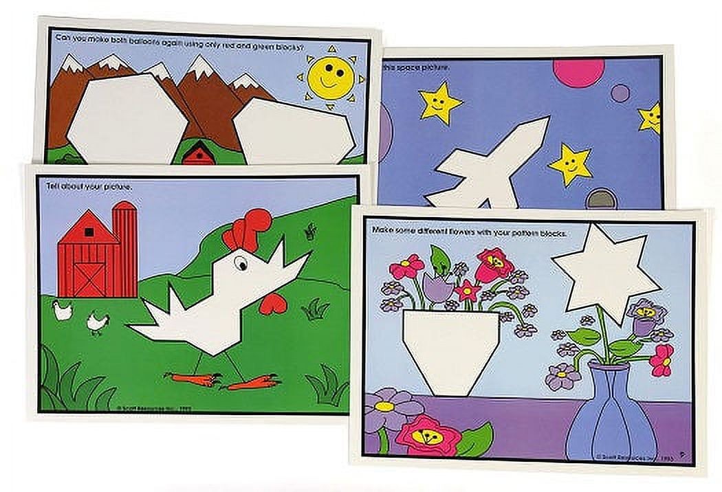 Набор карточек с рисунками American Educational Products SR-1171 Pattern Block 3190₽