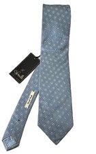 NWT Cifonelli Ties 100 Silk Hand Made Made in Italy MSRP 160 Blue w/ pattern