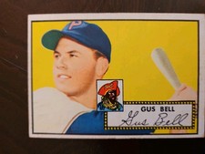 1952 Topps Set-Break #170 Gus Bell EX-EXMINT Pittsburg Pirates Nice Card 