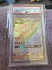Pokémon TCG Reshiram & Charizard GX Holo Card 217/214 Unbroken Bonds PSA 10
