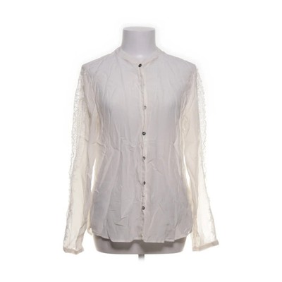 Custommade, Bluse, Größe: S, Weiß, Einfarbig, Spitze, Damen #8hB