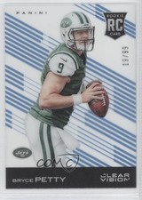 2015 Panini Clear Vision Rookie Blue 19/99 Bryce Petty (Ball in Both Hands) 2x3