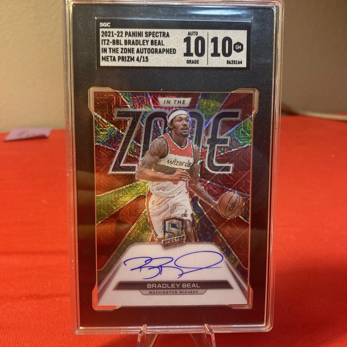NBAカード SPECTRA BRADLEY BEAL AUTO/10シリ Bradley Beal 10 Graded Basketball Sports Trading Cards