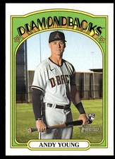 ANDY YOUNG 2021 TOPPS HERITAGE RC ARIZONA DIAMONDBACKS #590