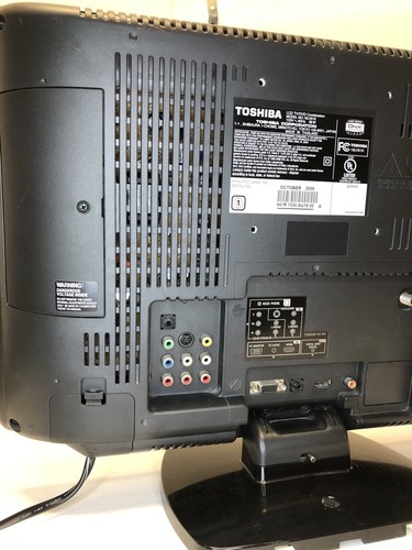 Toshiba 19" LCD TV DVD Combo 19LV61K Power Cord RCA HDMI S-Video 720p No Remote - Picture 6 of 13