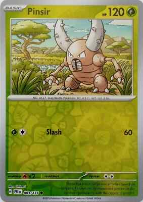 PINSIR - REVERSE HOLO - PRISMATIC EVOLUTIONS - POKEMON CARD - 003/131