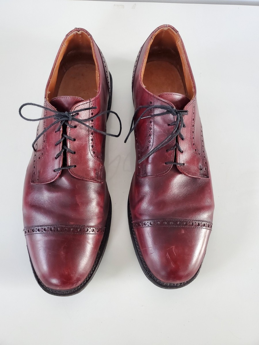 Allen Edmonds 3488 Cap Toe Red Brown Leather Oxford Vibram Dress