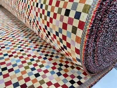Teflon Quadrate gewebt Outdoor Gobelin Stoff Wandteppich Vorhänge Material 55'' breit